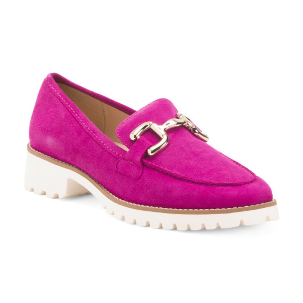ARA Suede Kiana Buckle Comfort Loafers